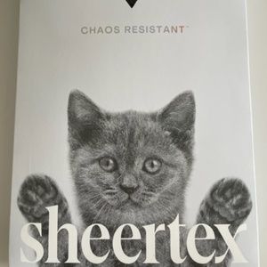 NIB Sheertex Fine Rib Sheer Tights (Black) 3XL